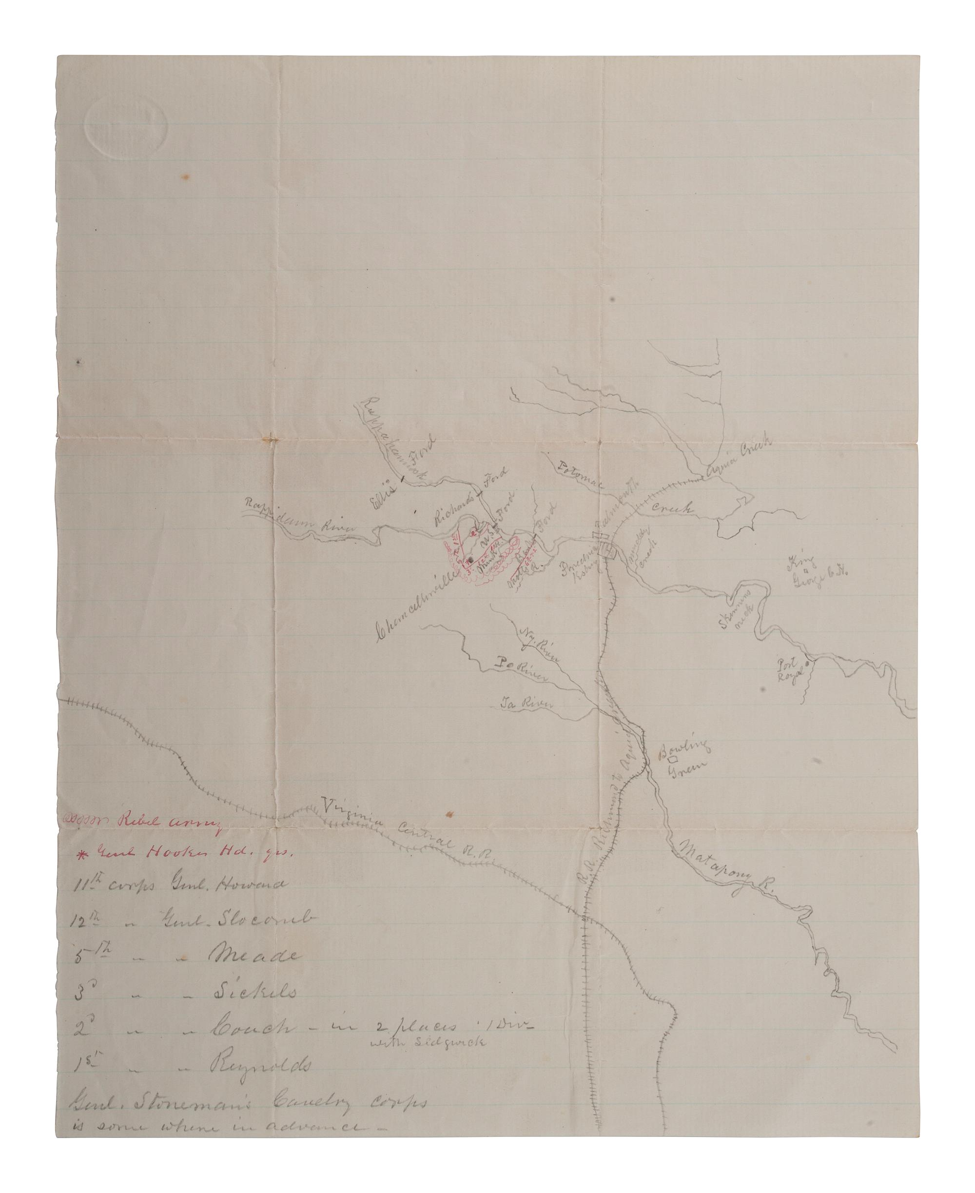 Soldier's letter discussing the Battle of Chancellorsville