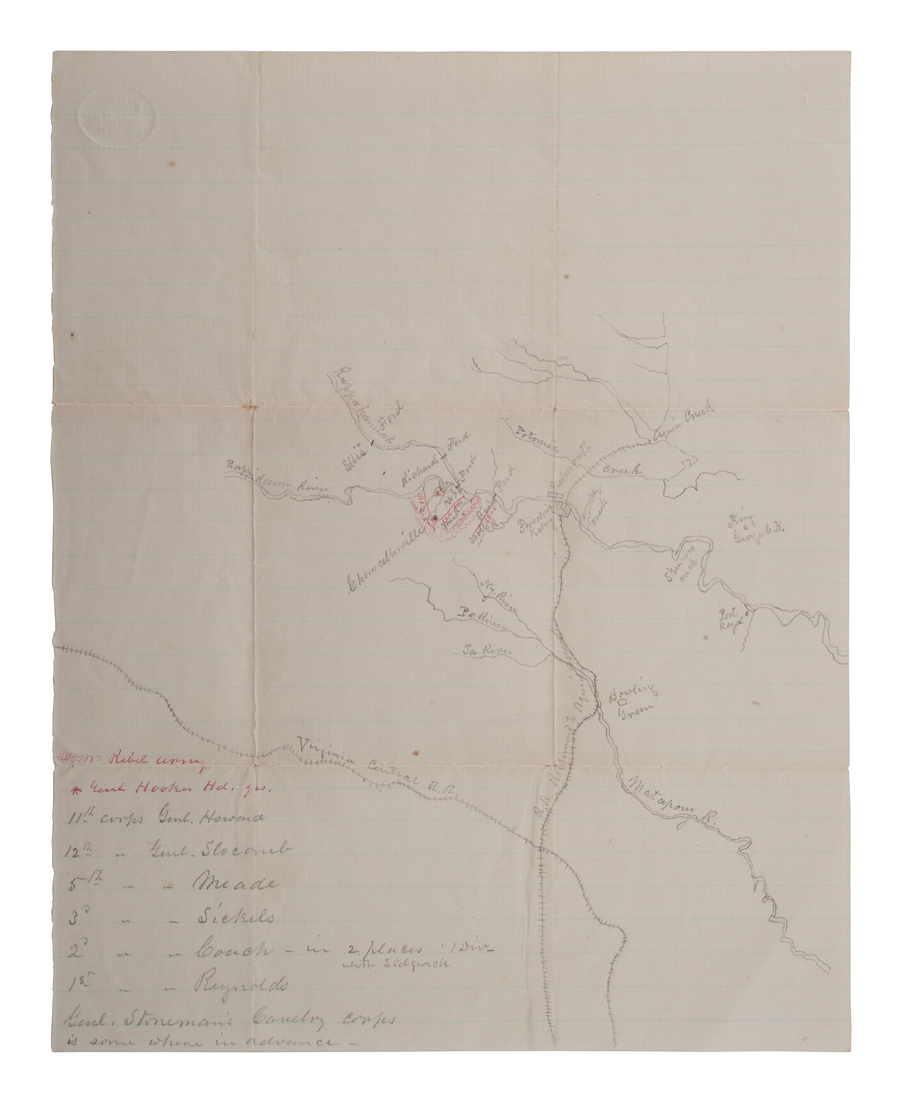 Soldier's letter discussing the Battle of Chancellorsville