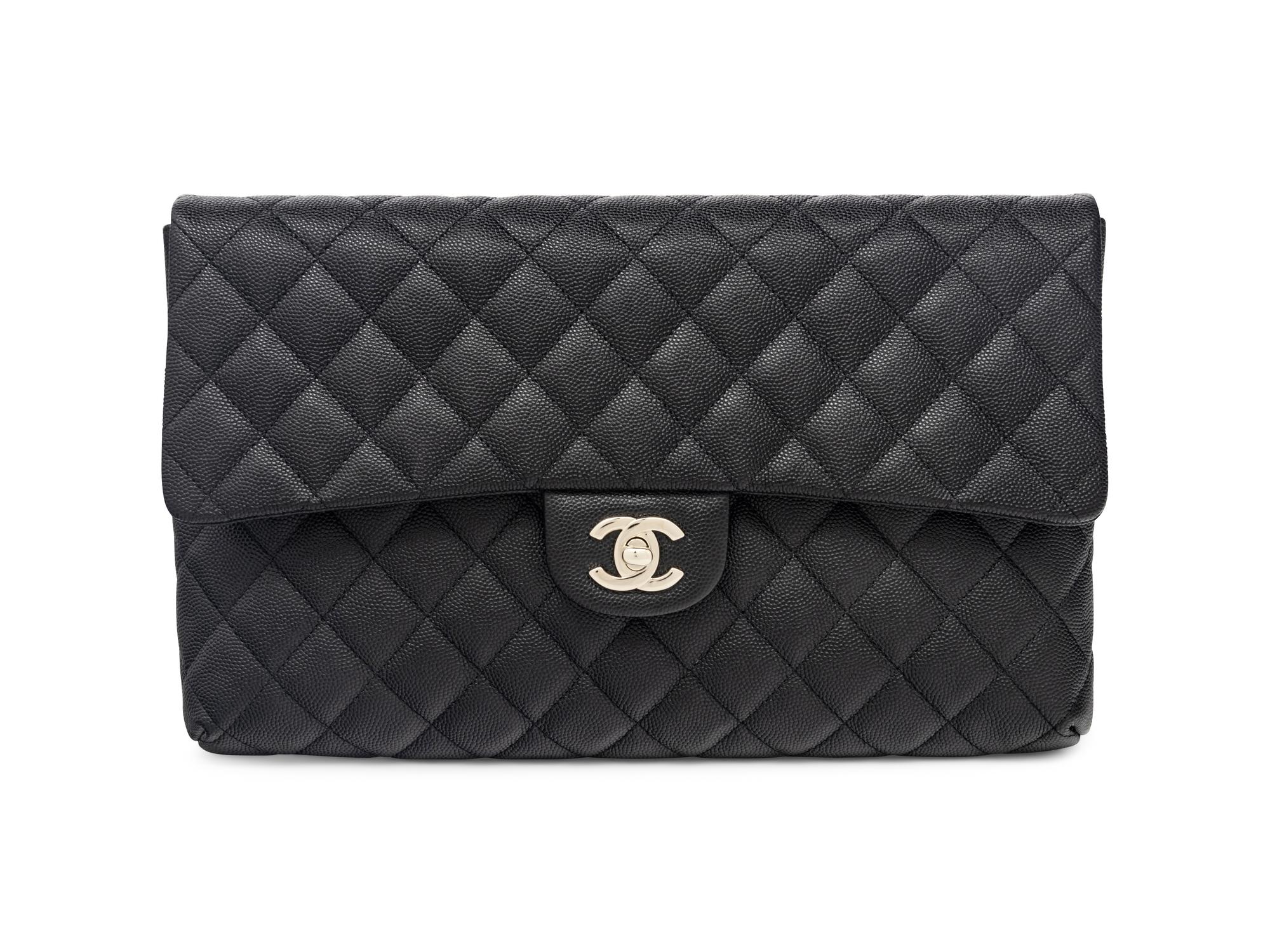 Chanel Clutch in Black Caviar Leather