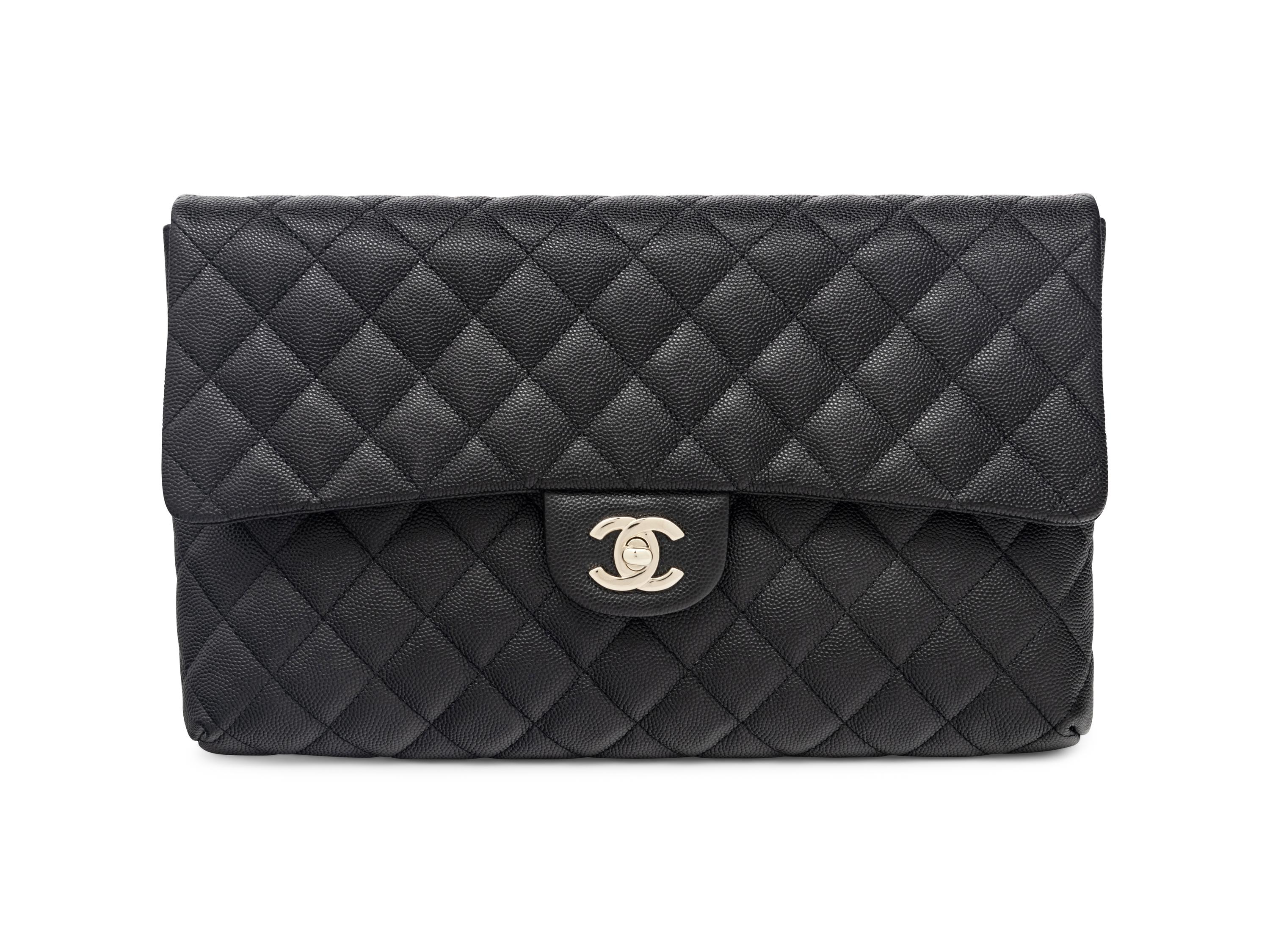 Chanel Clutch in Black Caviar Leather