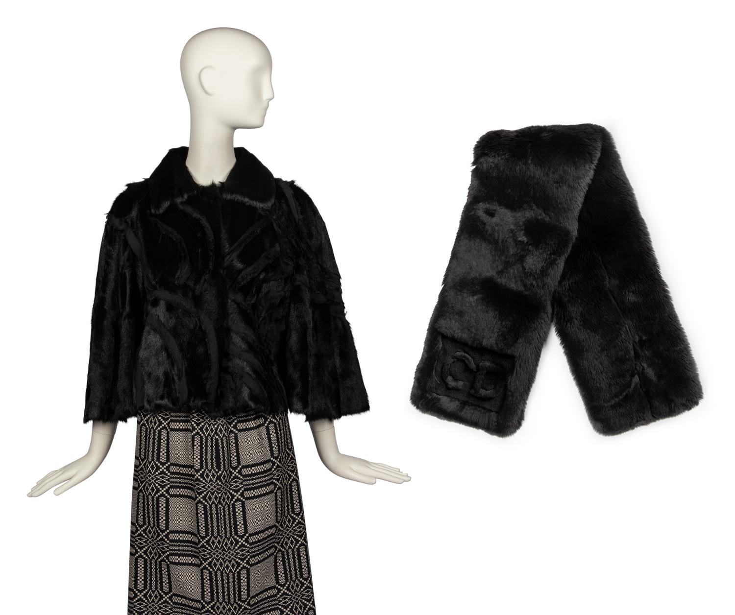 Alberta Ferretti Jacket and Christian Dior Scarf