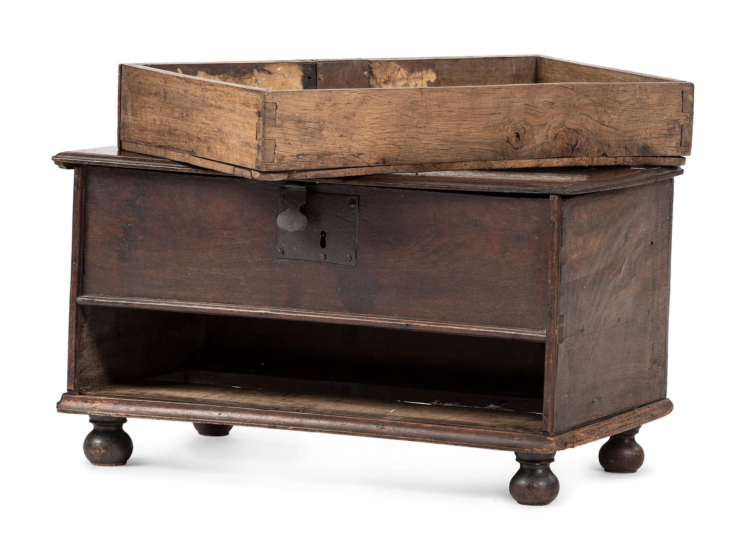 A William and Mary Oak Diminutive One-Drawer Blanket Chest