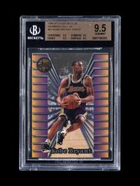 A Group of 1996-97 Topps Stadium Club Kobe Bryant Rookie Basketball Cards,