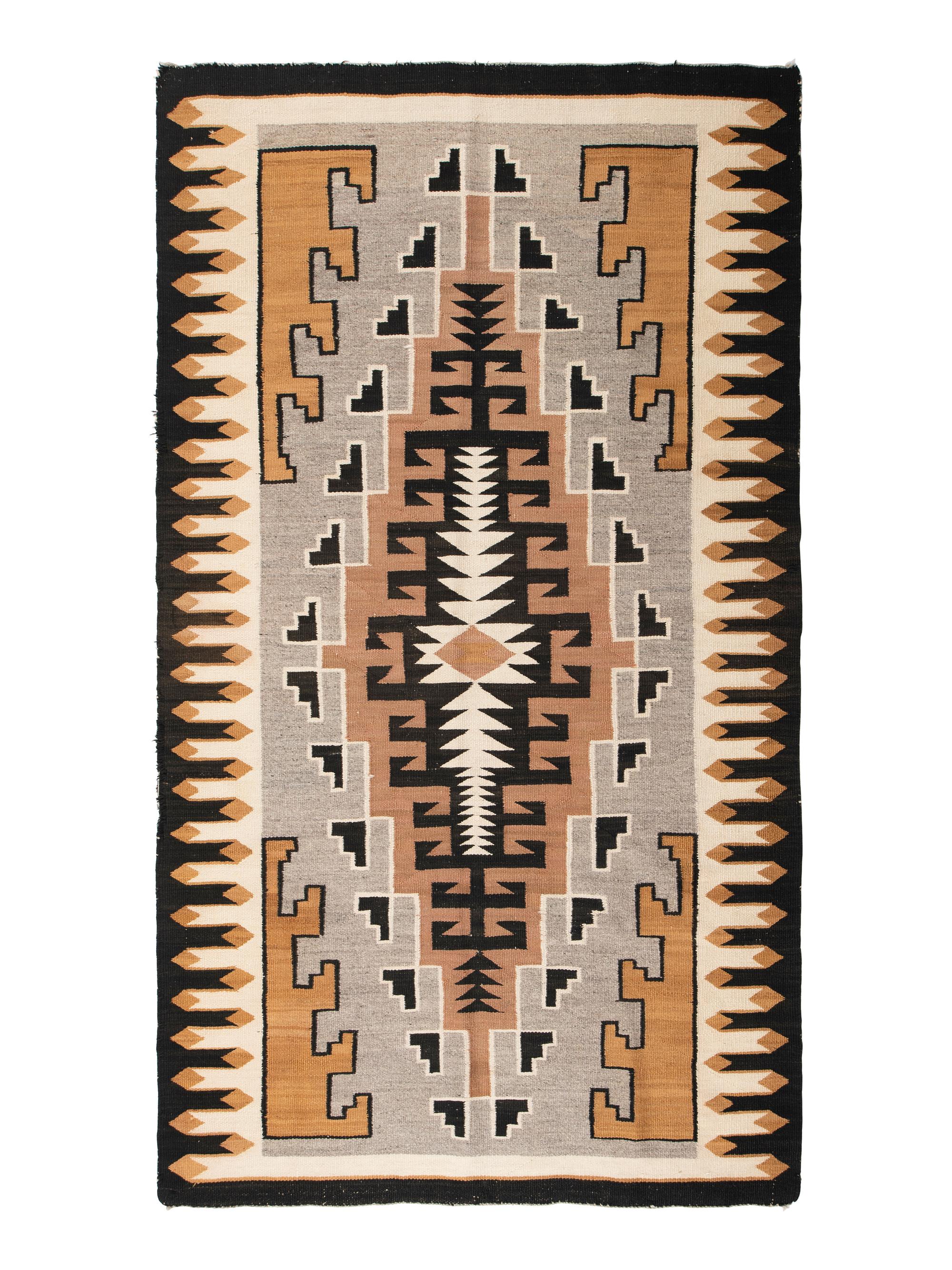 Navajo Two Grey Hills Weaving / Rug