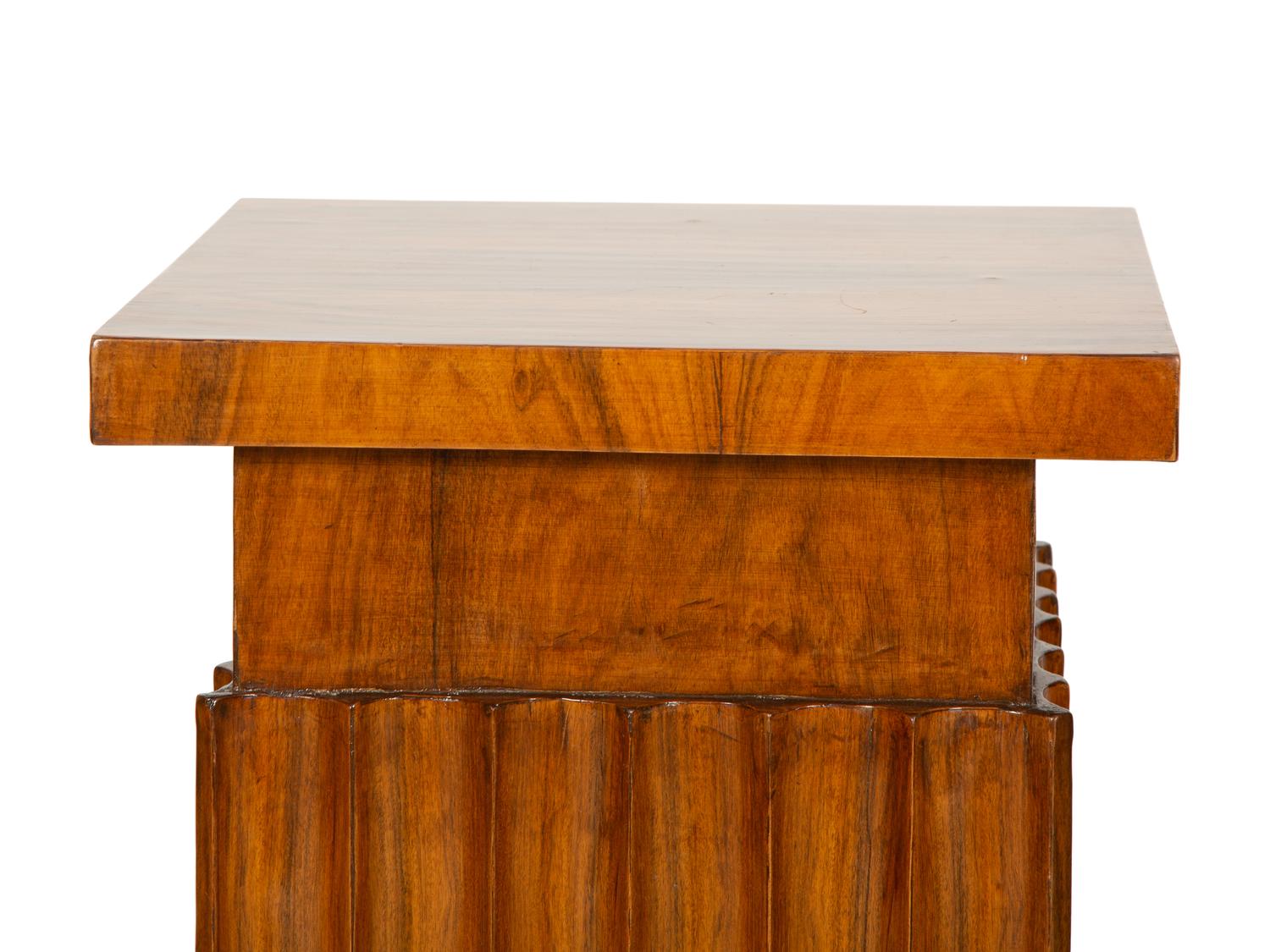 A Pair of Art Deco Style Rosewood Pedestals