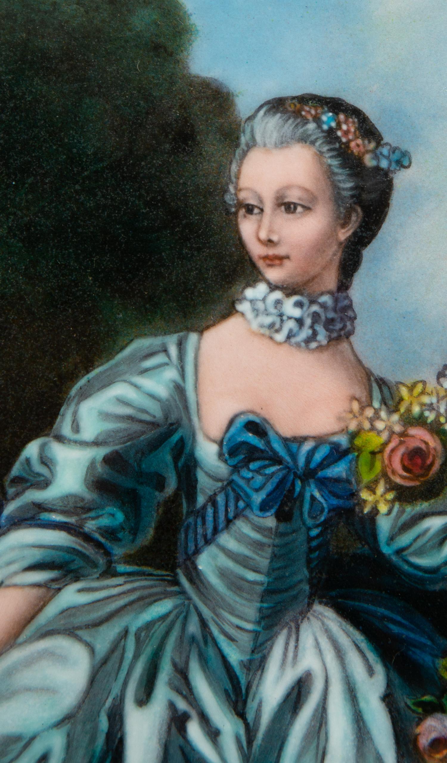 A Limoges Enamel Plaque
