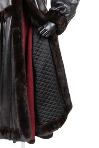 Yves Saint Laurent Haute Couture Leather Coat with Fur Trim, Fall 1976
