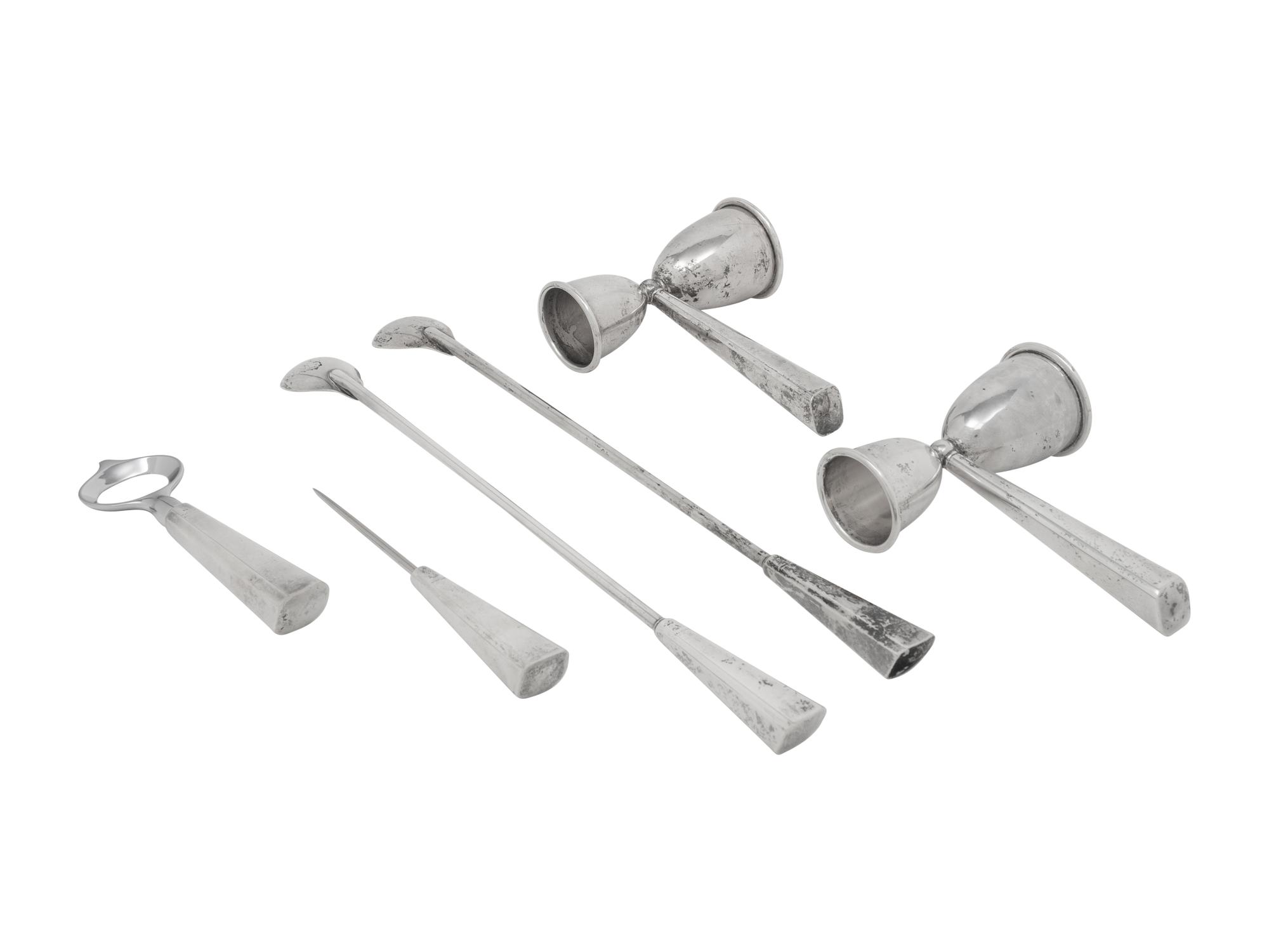 An Assembled Set of Silver Barware