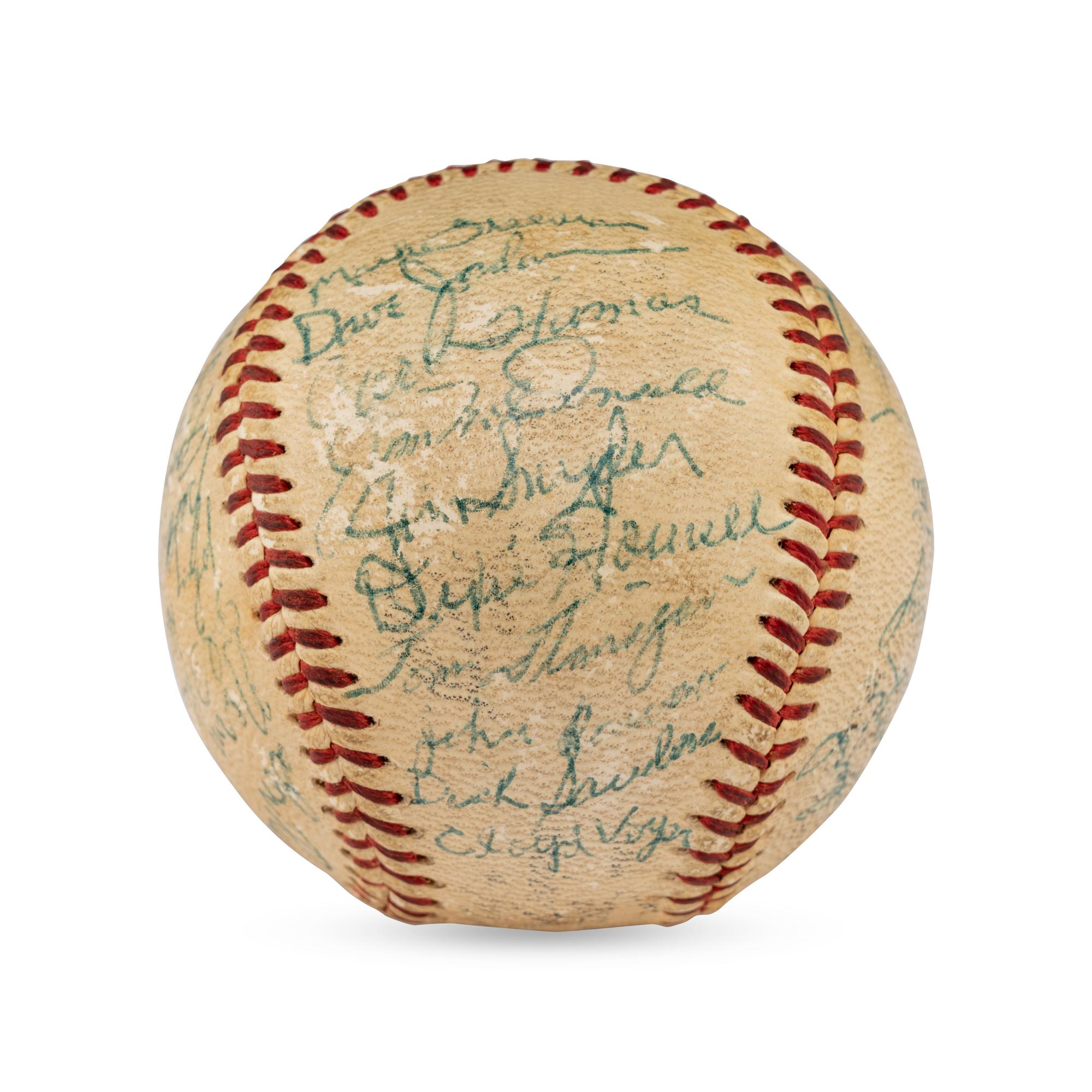 A 1958 Indianapolis Indians / Denver Bears Multi Signed Baseball
