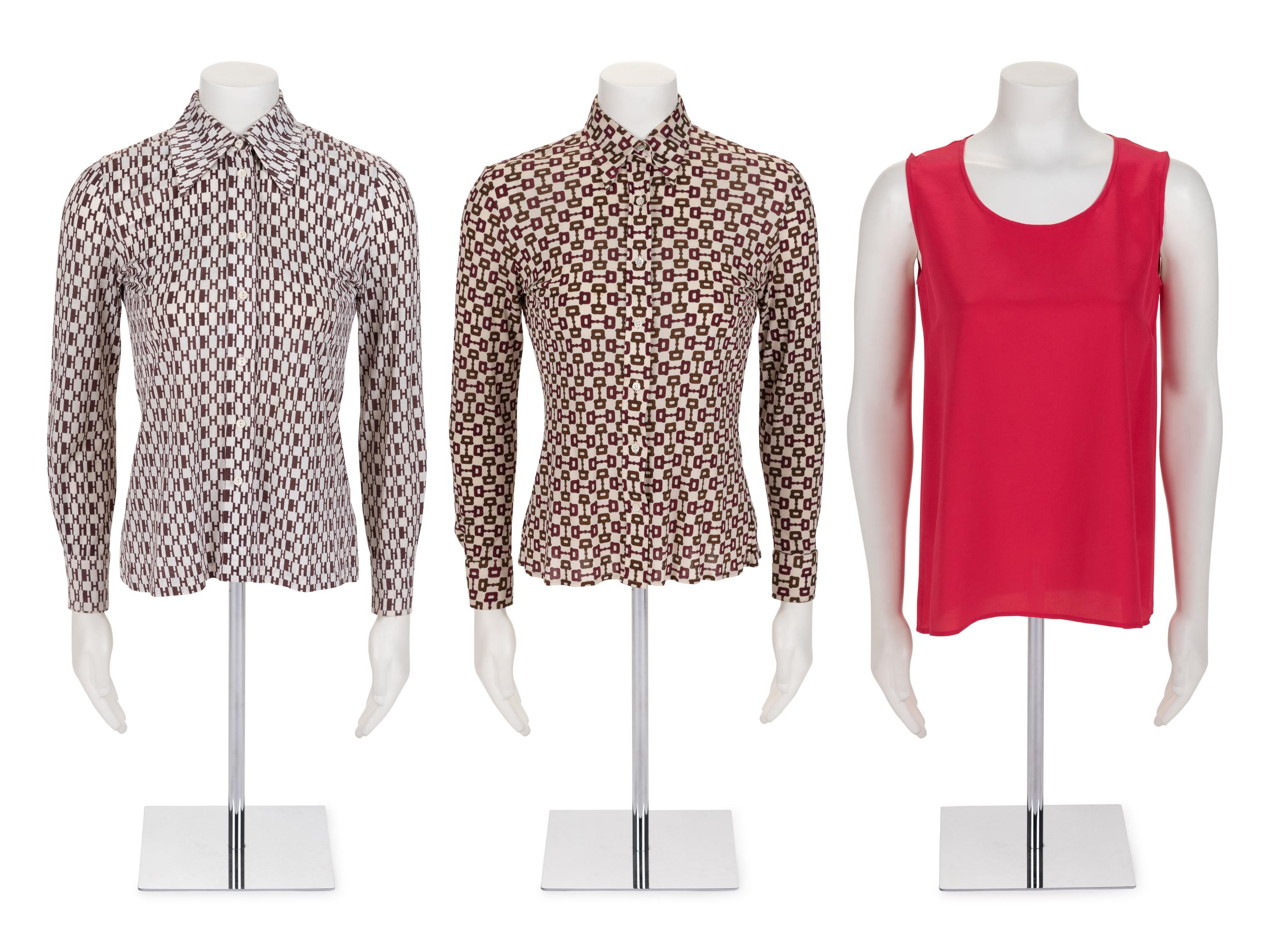 Six Designer Tops: Three Chanel, Two Gucci, One Hermès, 1980s-90s