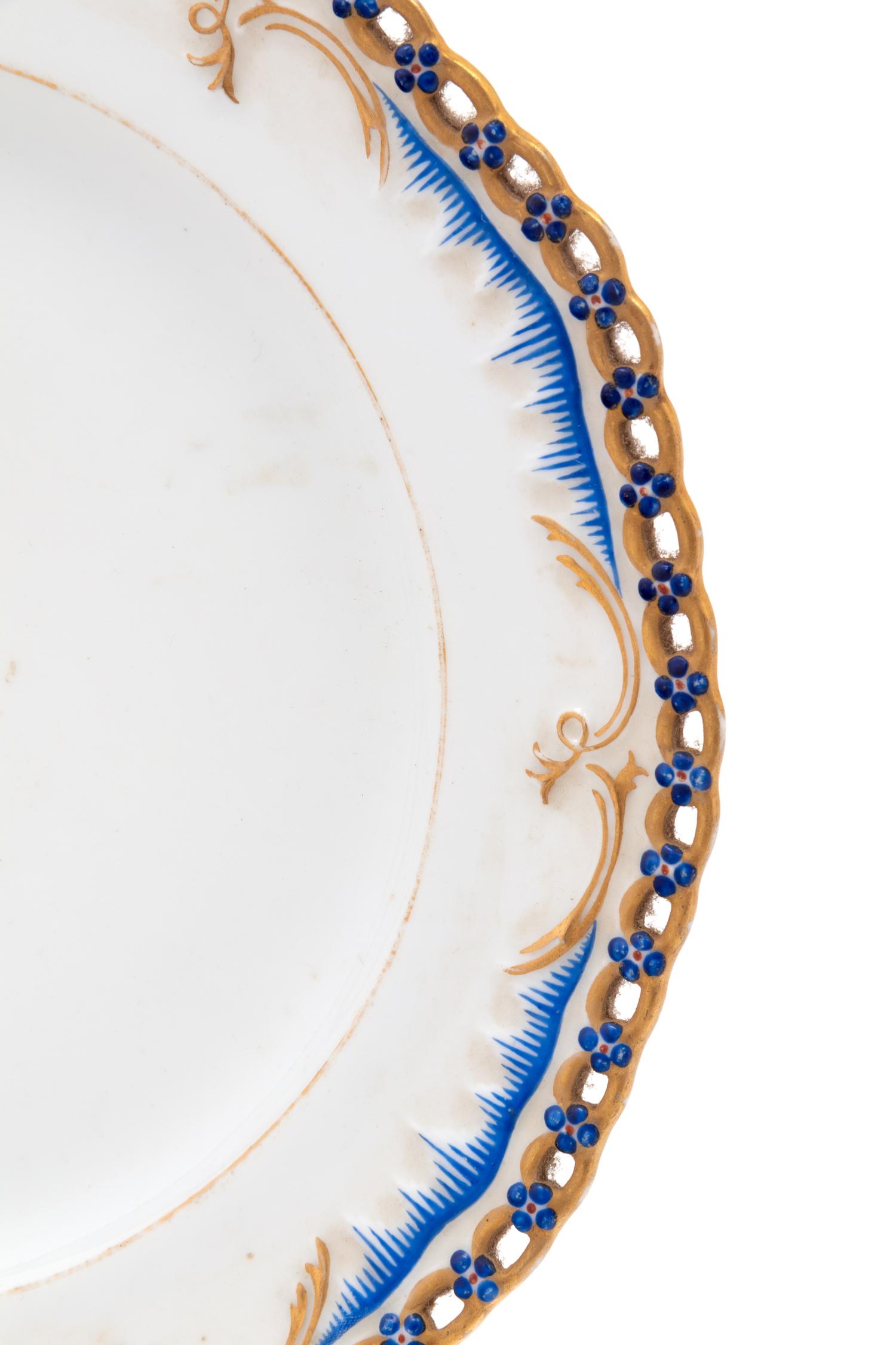 A Russian Porcelain Plate from the Tsarevich Nicholas Alexandrovich Service
