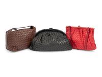 Three Bottega Veneta Intrecciato Bags, 1980-2000