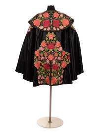 Embroidered Satin Matador Cape, 1950s