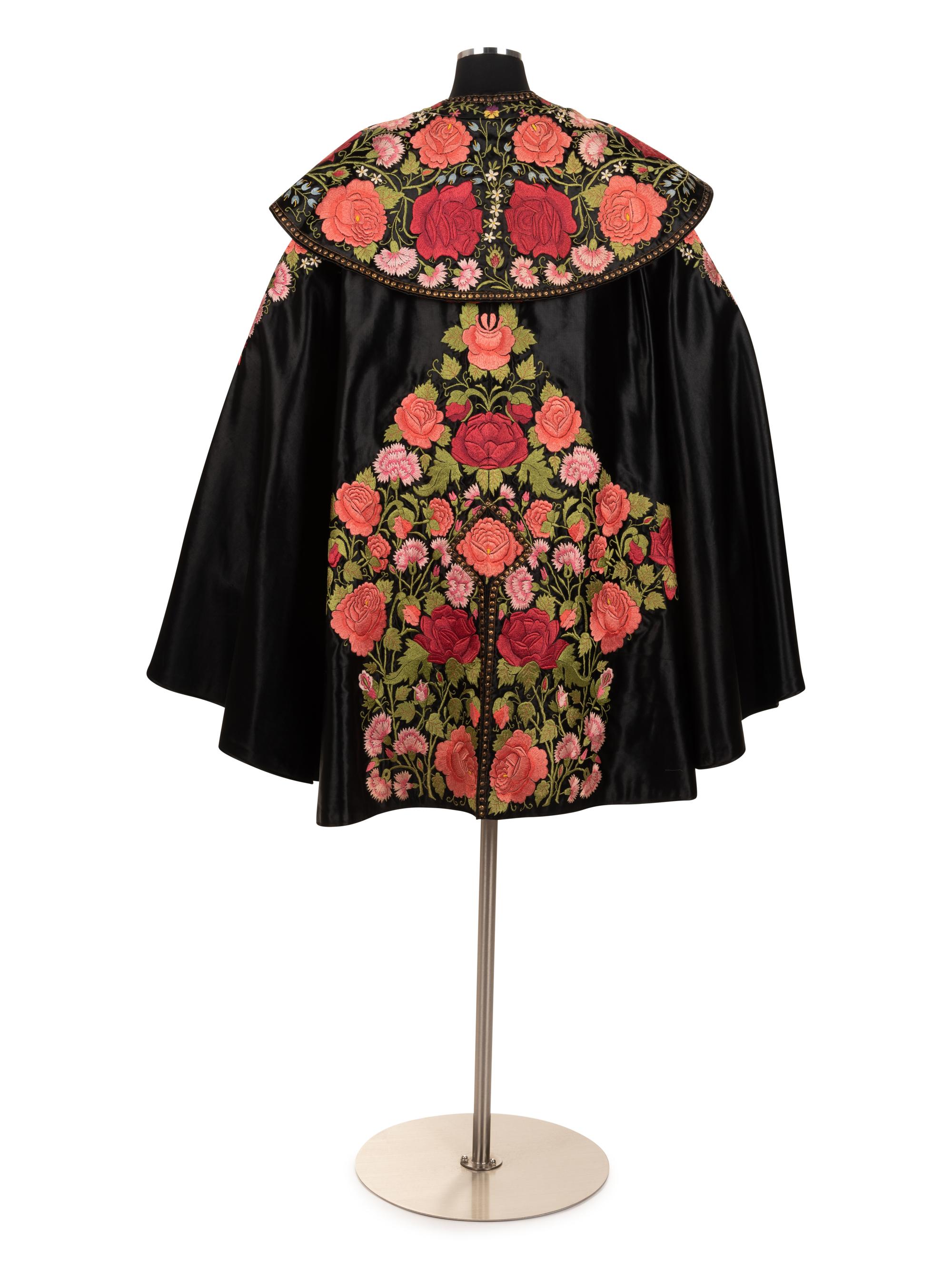 Embroidered Satin Matador Cape, 1950s