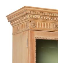 A George III Style Carved Pine Breakfront Bookcase