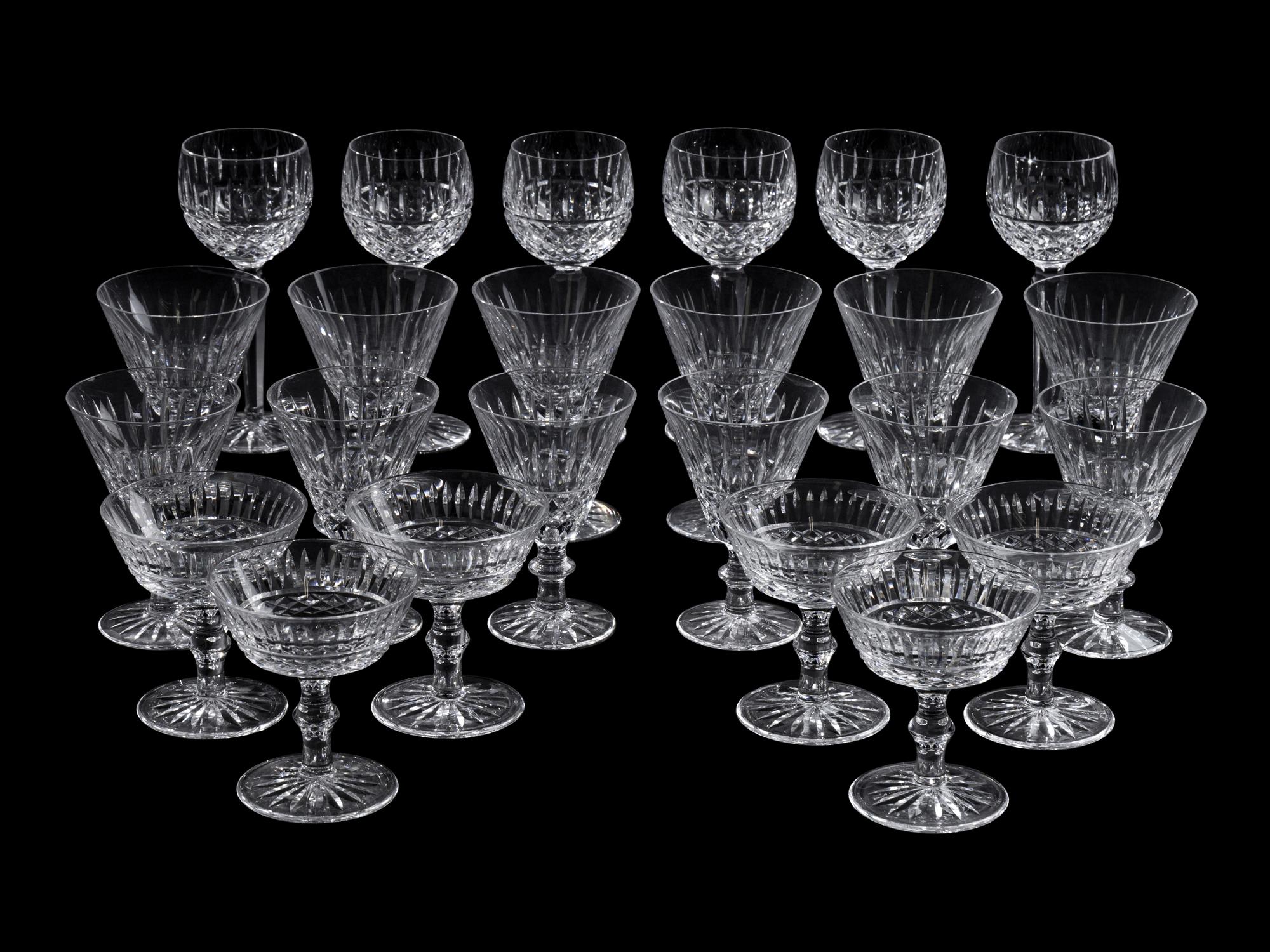 A Waterford Cut Glass Stemware Service