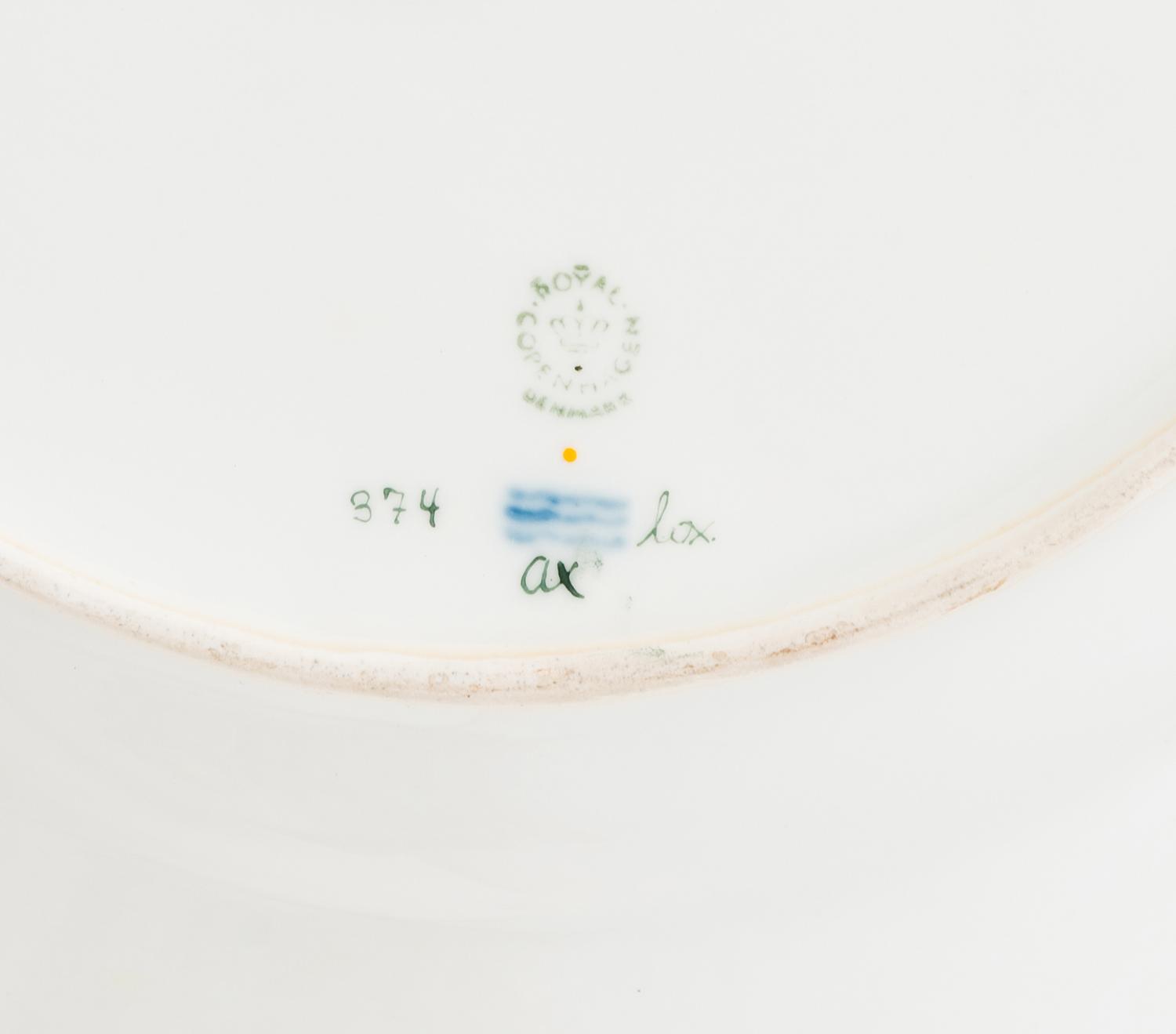 A Royal Copenhagen Flora Danica Porcelain Covered Tureen and Underplate