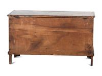 A Country Grain Paint and Compass Decorated Pine Blanket Chest