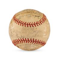 A 1944 Pittsburgh Pirates Team Signed Autograph Baseball Featuring Paul Waner (JSA Letter of Authenticity),