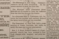 [OUTLAWS & LAWMEN]. Kansas City Daily Journal . Vol. XXIV, No. 118. Kansas City: 28 October 1881. Front page coverage of the Gunfight at the OK Corral.