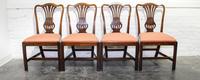 A Set of Four Chippendale Style Mahogany Side Chairs Height 37 1/2 inches. — 19TH/20TH CENTURY