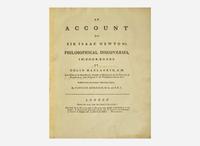 [Science, Medicine & Mathematics] [Newton, Isaac] Maclaurin, Colin: An Account of Sir Isaac Newton's Philosophical Discoveries...