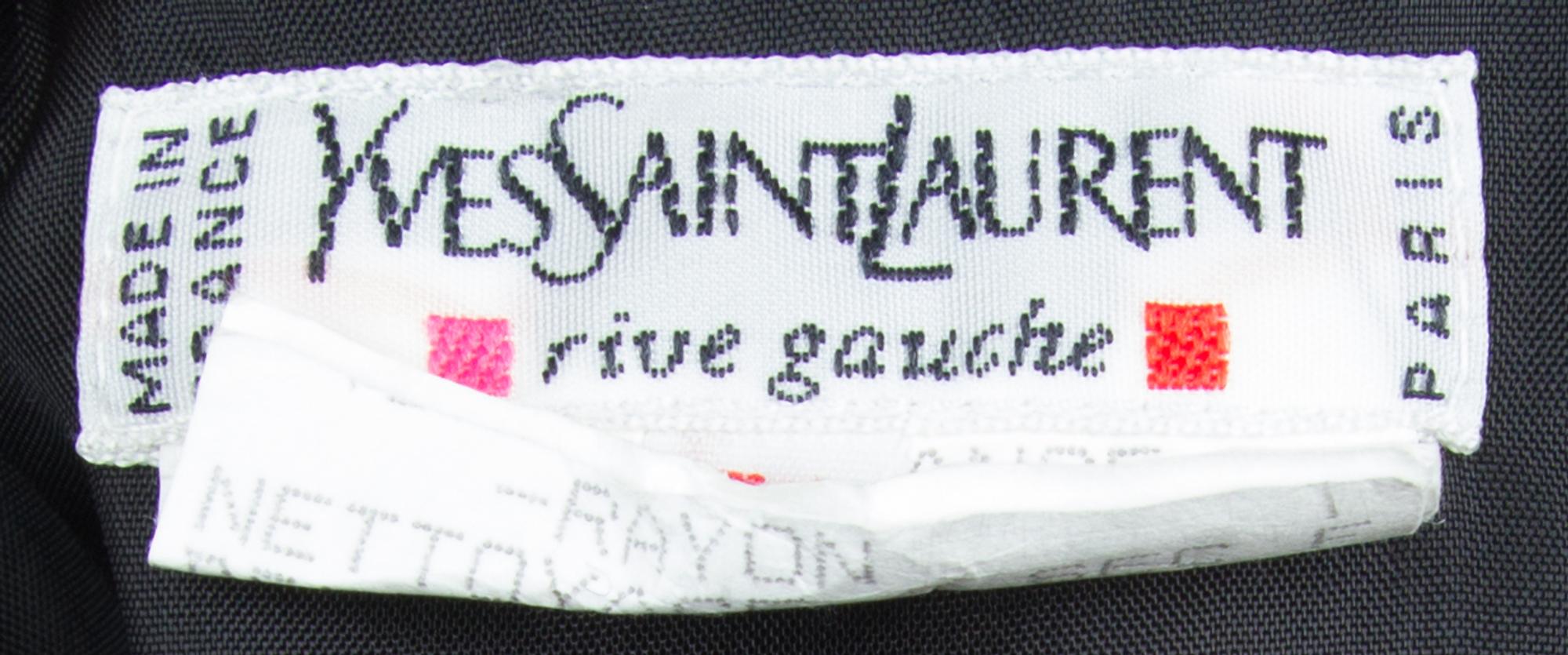 An Yves Saint Laurent Black Wool Dress, Size 34.