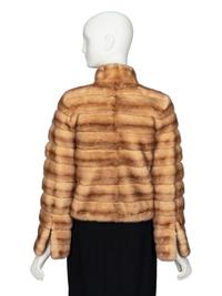 DENNIS BASSO, BLONDE MINK FUR JACKET