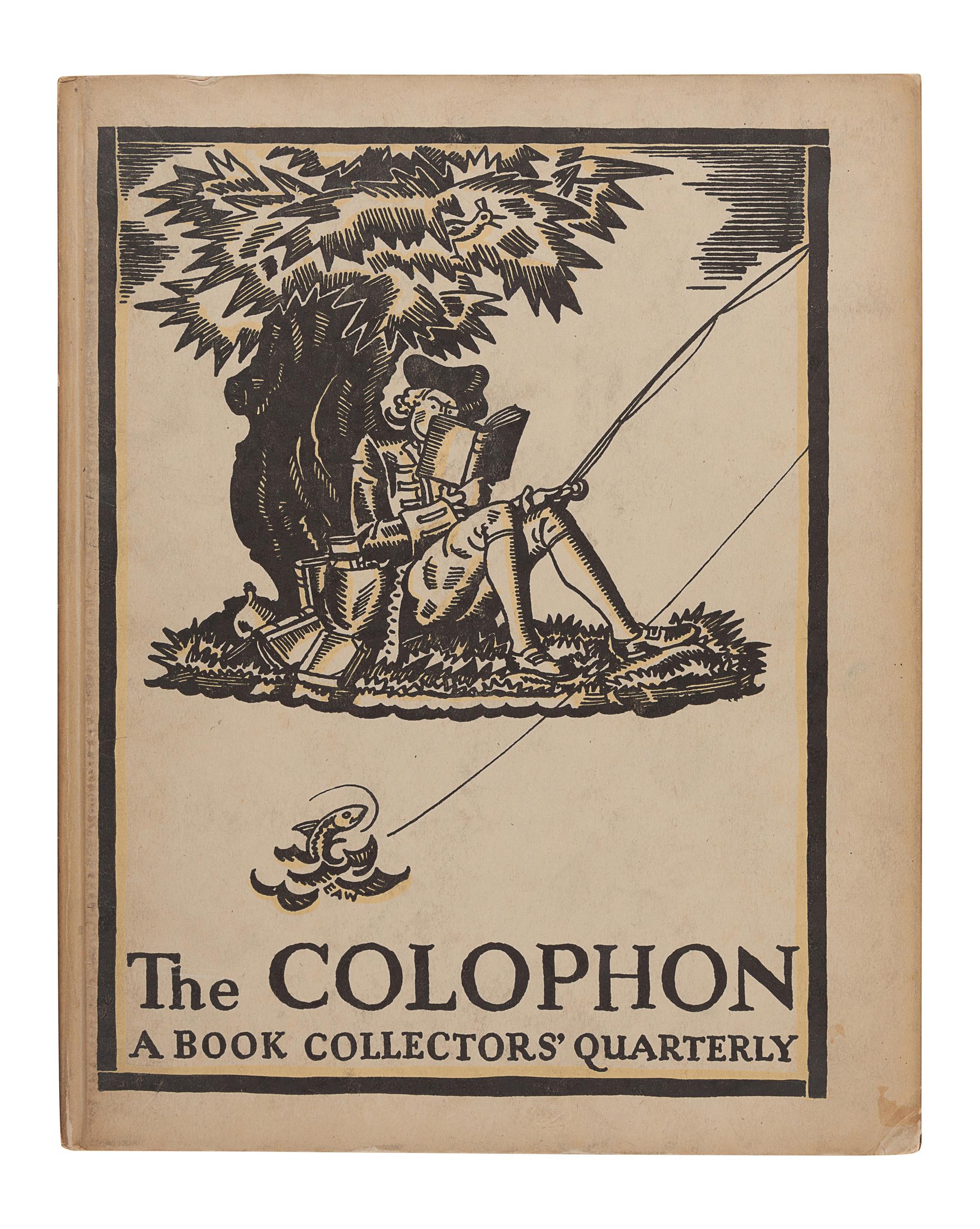 [BOOKS ABOUT BOOKS]. ADLER, Elmer (1884-1962) and WINTERICH, John T. (1891-1970), editors. The Colophon. A Book Collectors' Quarterly. Vols. 1-18, 20. New York: The Colophon Ltd., Pynson Printers, 1930-1935.