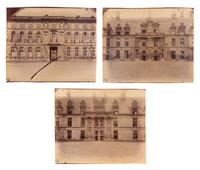 A group of three photographs (Compiègne–le Château , 1910; Château d'Écouen [6771] , 1911; Château d'Écouen [6772] , 1911)