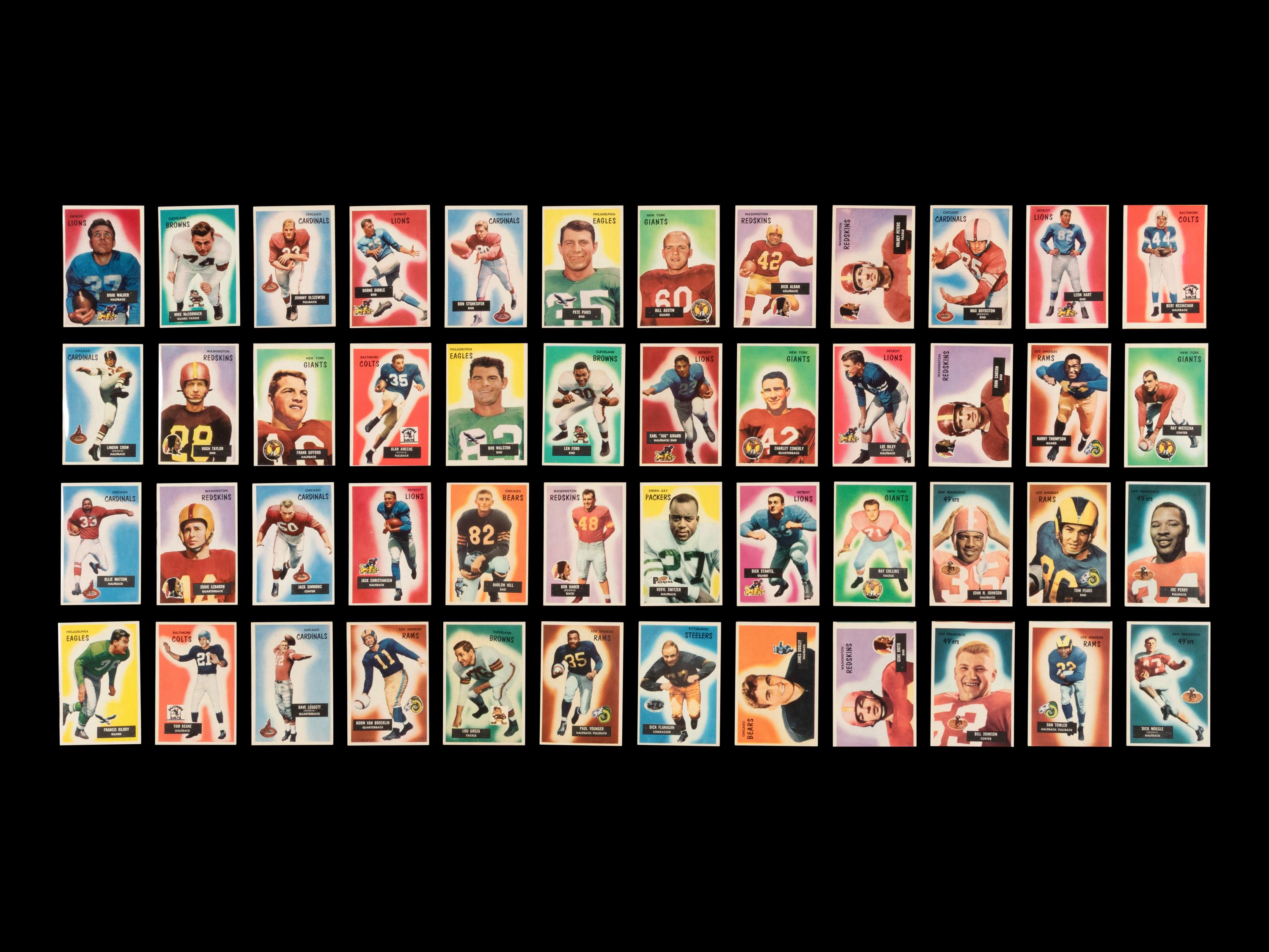 A Complete Set of 1955 Bowman Football Cards (160/160)