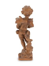 Three Carved Wood Figural Groups