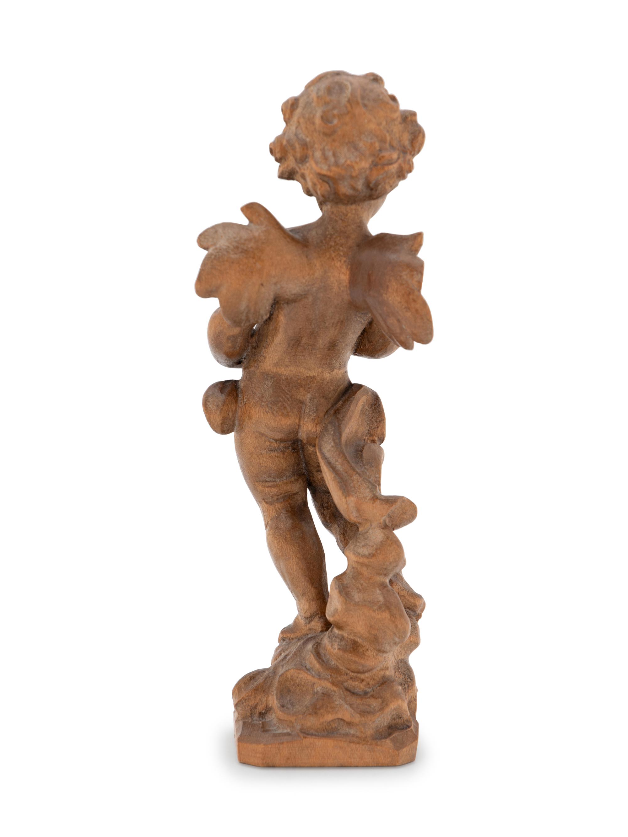 Three Carved Wood Figural Groups