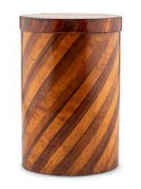A French Marquetry Hat Box