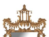 A Chinese Chippendale Style Giltwood Mirror
