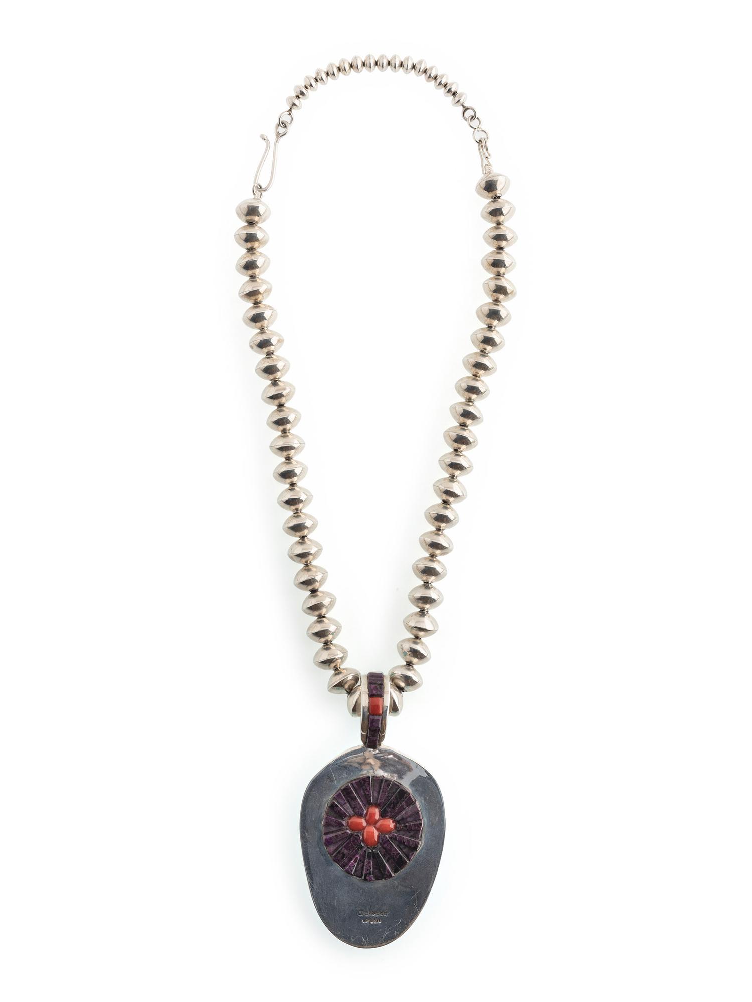 Sterling Silver Necklace, with Reversible Pendant