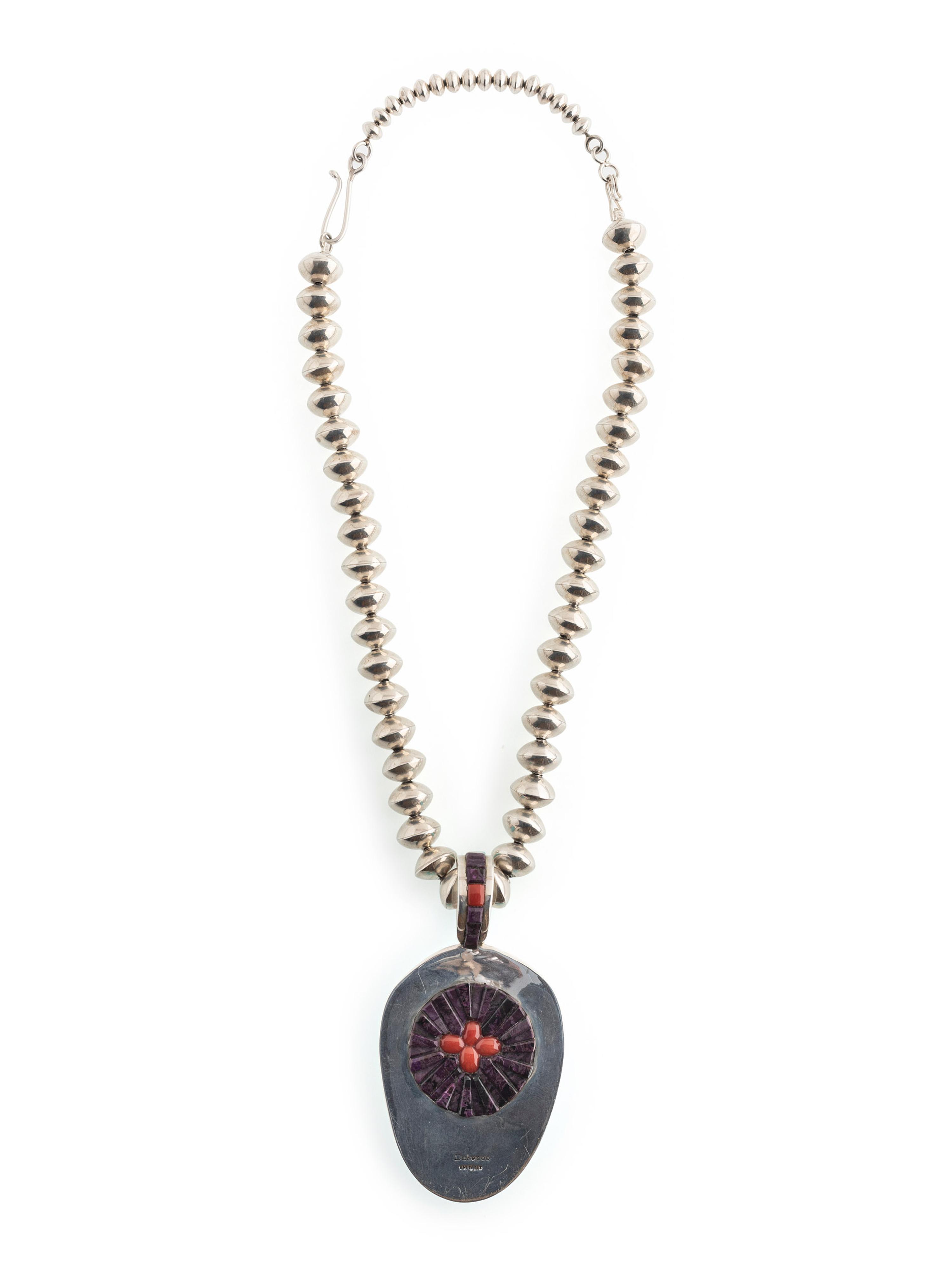 Sterling Silver Necklace, with Reversible Pendant