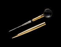 A Cartier Gold-Plated Loupe Limited Edition Ballpoint Pen