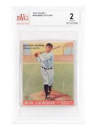 A 1933 Goudey Babe Ruth No. 144 Baseball Card BVG Good (Beckett Vintage Grading) 2