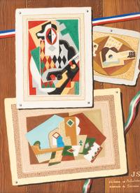 Two Italian Trompe-L'Oeil Collage Paintings — 20TH CENTURY