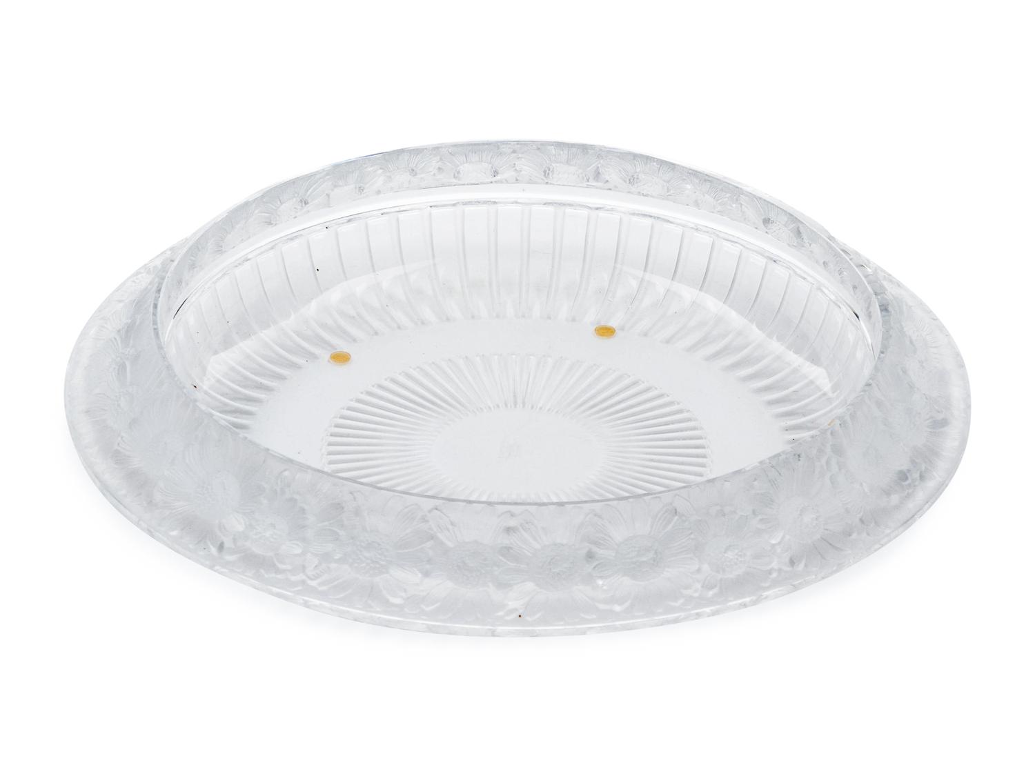 A Lalique Marguerites Centerpiece Bowl