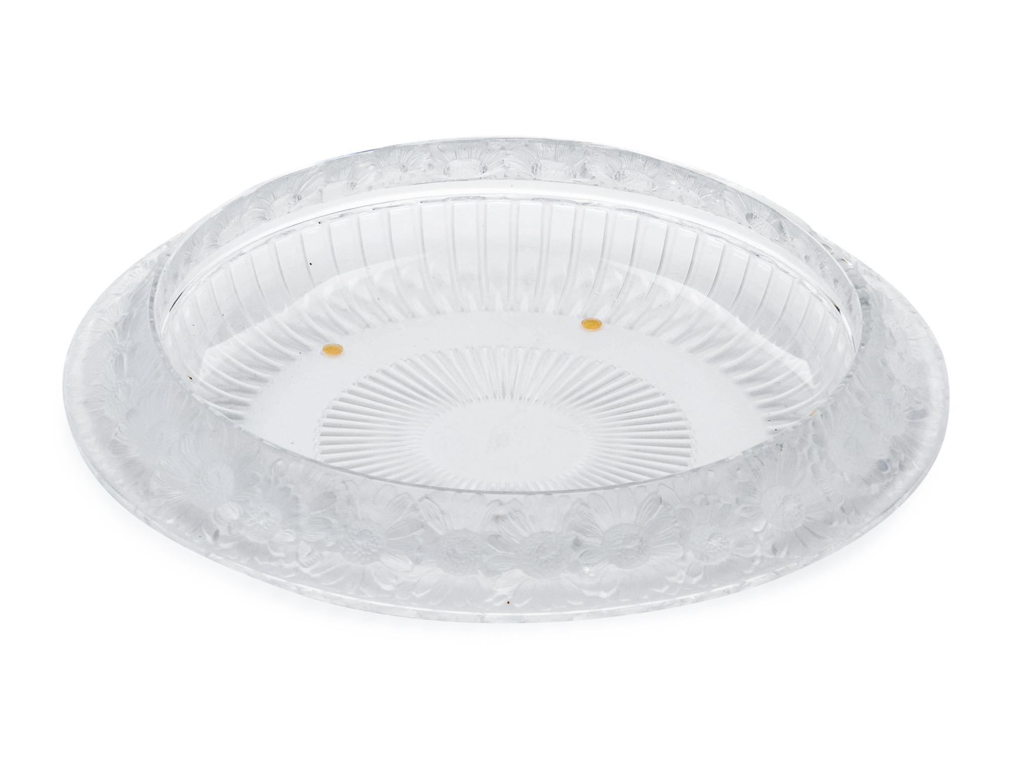 A Lalique Marguerites Centerpiece Bowl