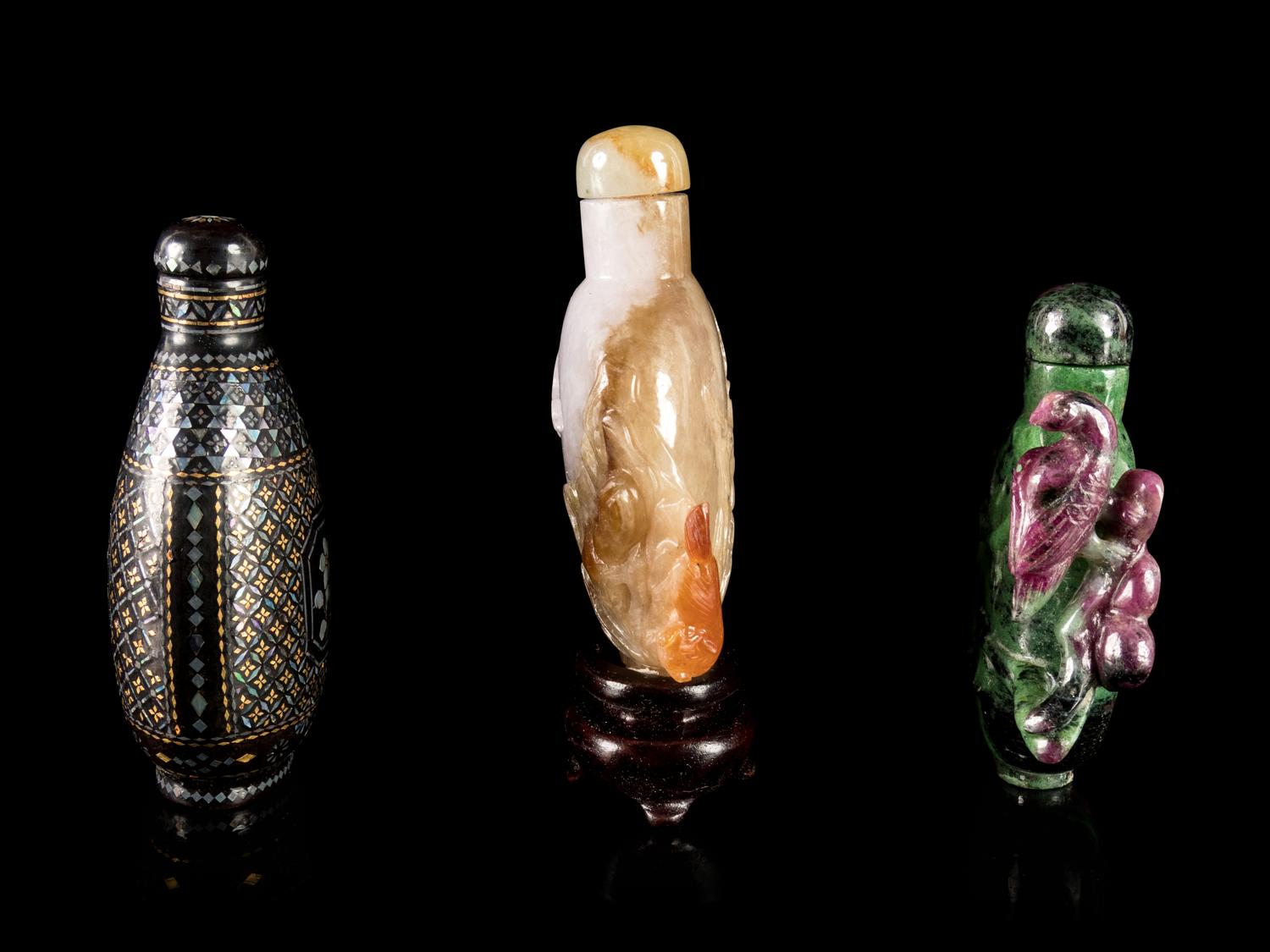 Three Chinese Snuff Bottles