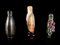 Three Chinese Snuff Bottles