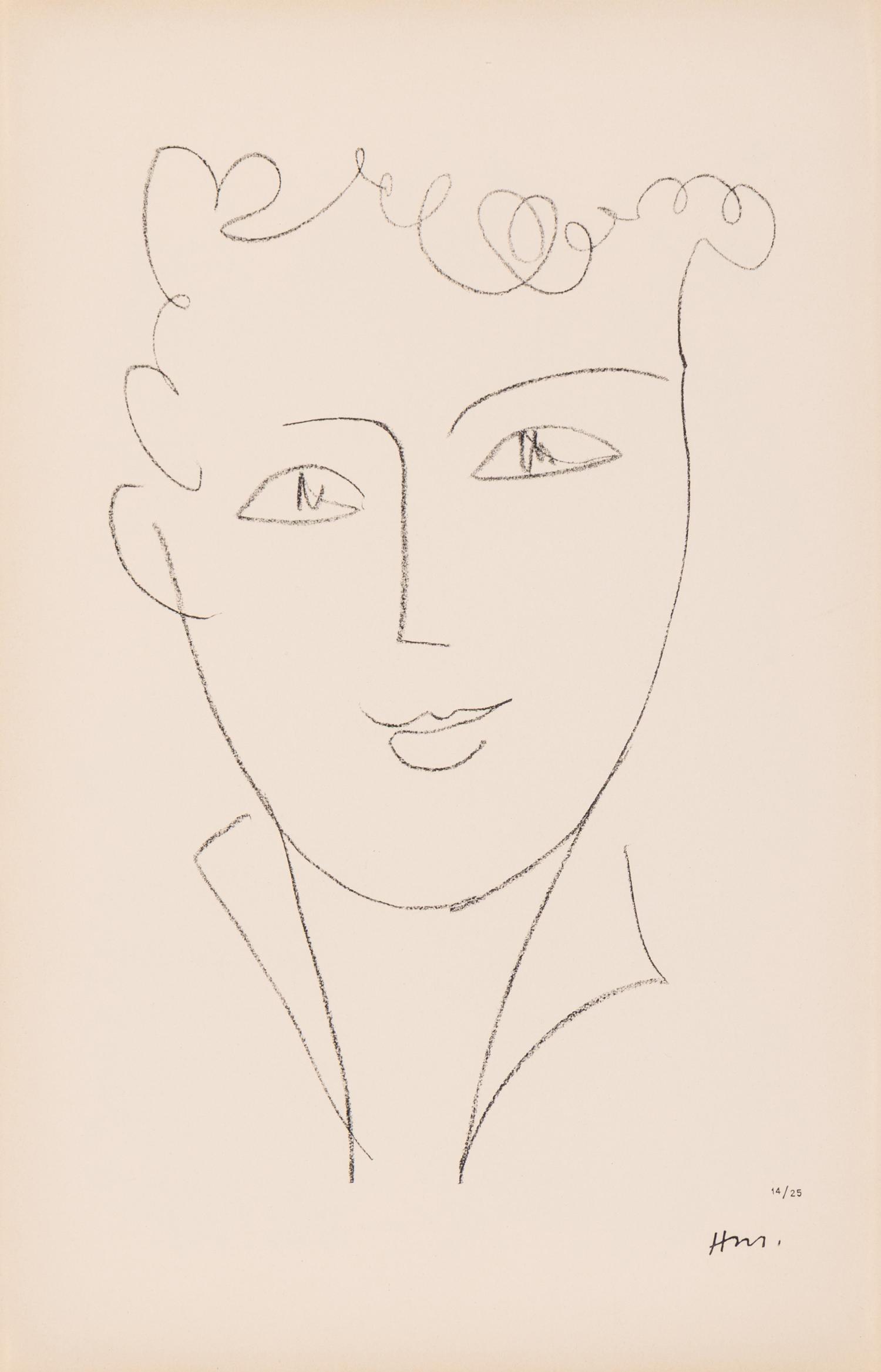 Henri Matisse (French, 1869-1954) — Jeune étudiante , 1952