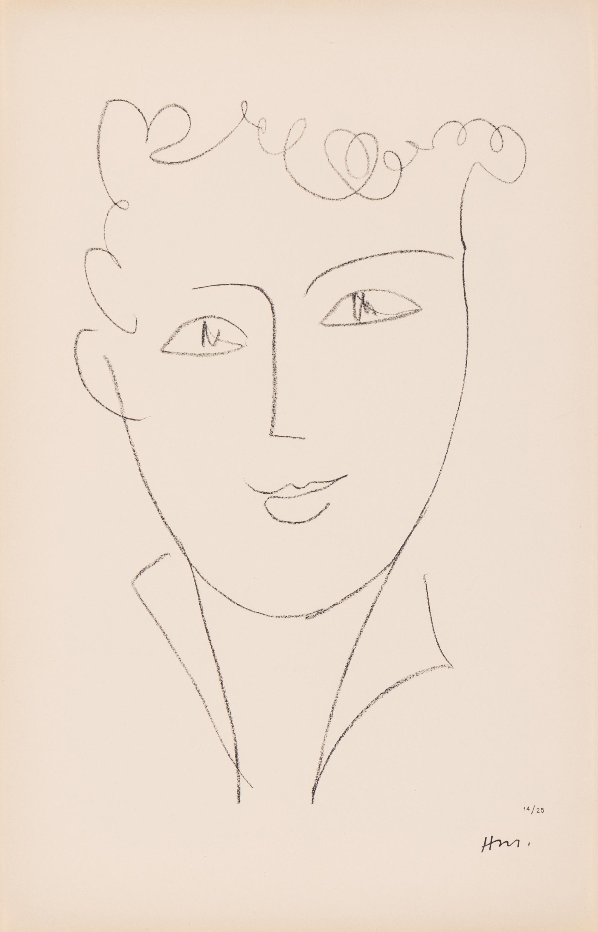 Henri Matisse (French, 1869-1954) — Jeune étudiante , 1952