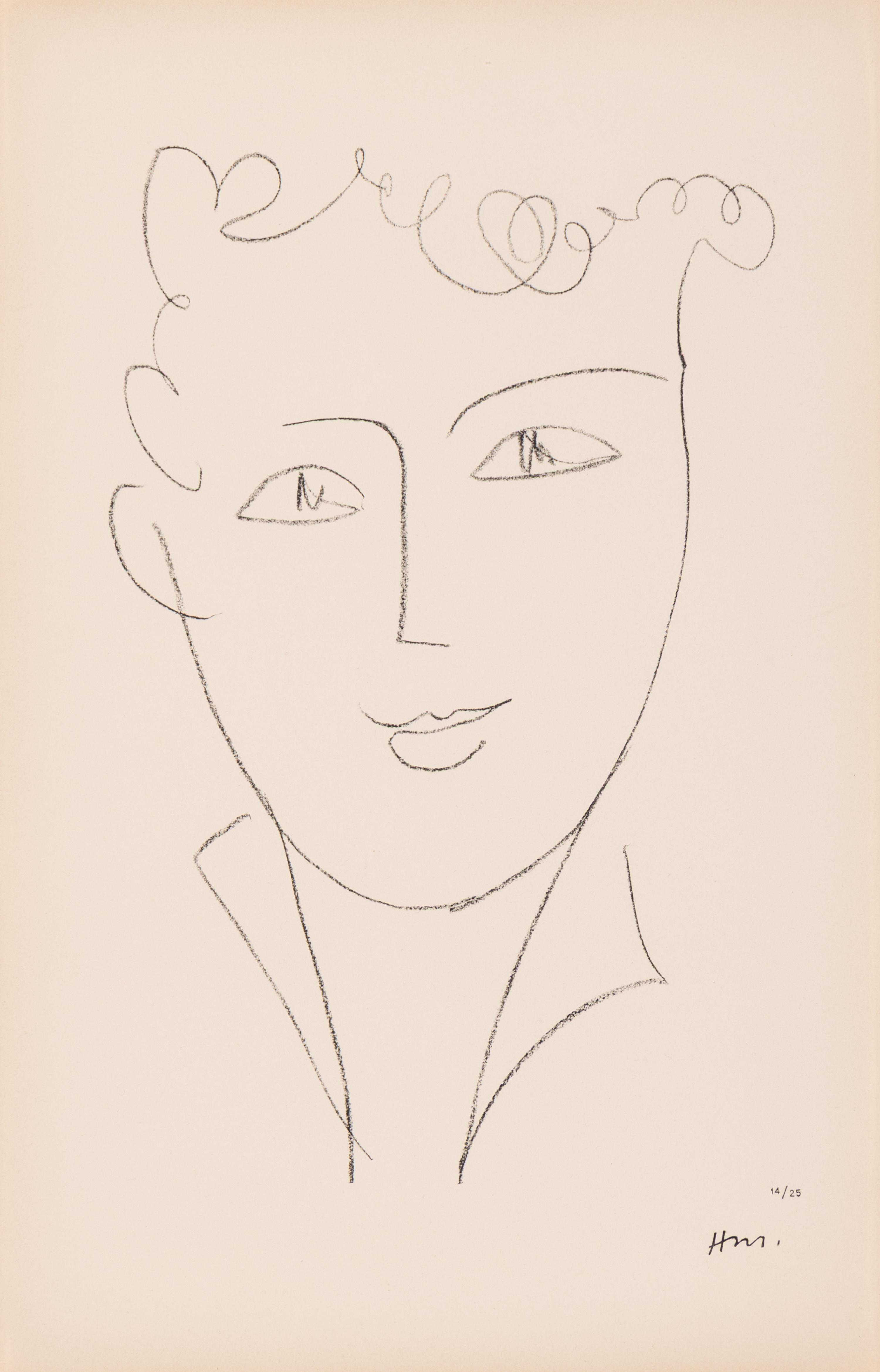 Henri Matisse (French, 1869-1954) — Jeune étudiante , 1952