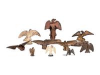 Eleven Cast Iron Eagle Mounts