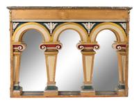 A Pair of Neoclassical Style Painted Mirrors — EARLY 20TH CENTURY