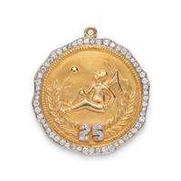 YELLOW GOLD AND DIAMOND PENDANT